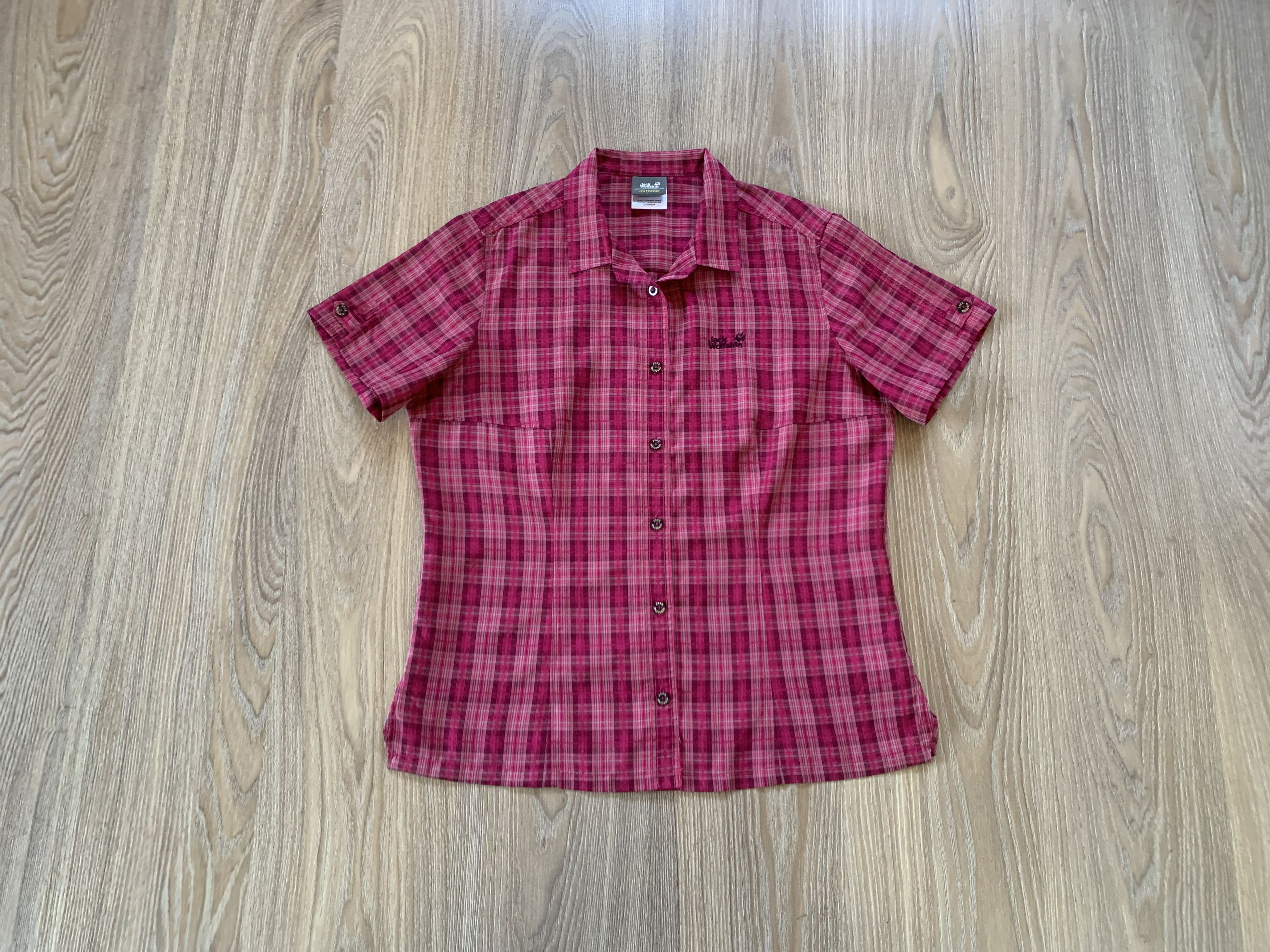 Jack Wolfskin Jack Wolfskin Women's Pink Trekking Shirt Size L / US 10 / IT 46 - 1 Thumbnail