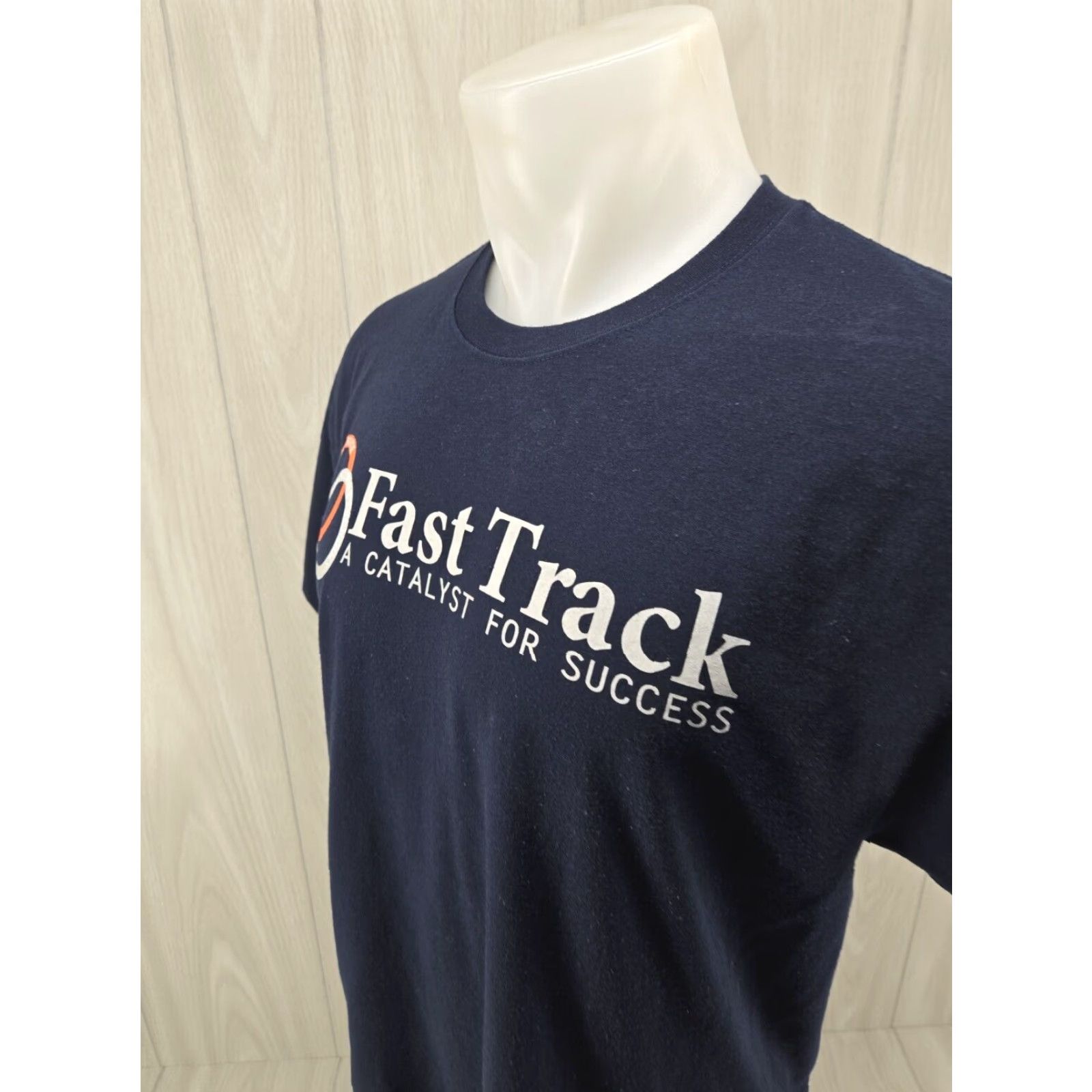 Gildan Wallace State Community College AL Fast Track Shirt Mens Large Blue Gildan Ultra Cotton T-Shirt Short Sleeve Crew Neck Solid/Blue Size US L / EU 52-54 / 3 - 4 Thumbnail