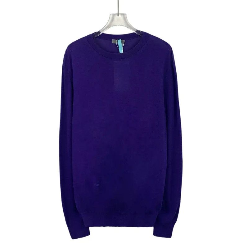 Dior Dior Men's Purple Wool Sweater 0089 Size US L / EU 52-54 / 3 - 1 Thumbnail