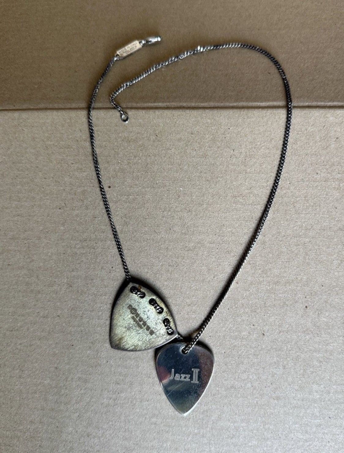 Pre-owned Ss2008 Maison Martin Margiela Guitar Pick Silver Necklace