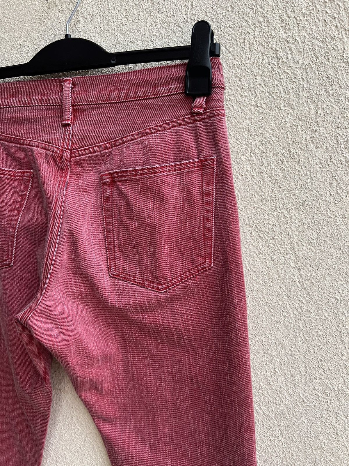 semanticdesign Vintage Semantic Design Sensation Fade Red Denim Flare Jeans Size US 29 - 19 Thumbnail