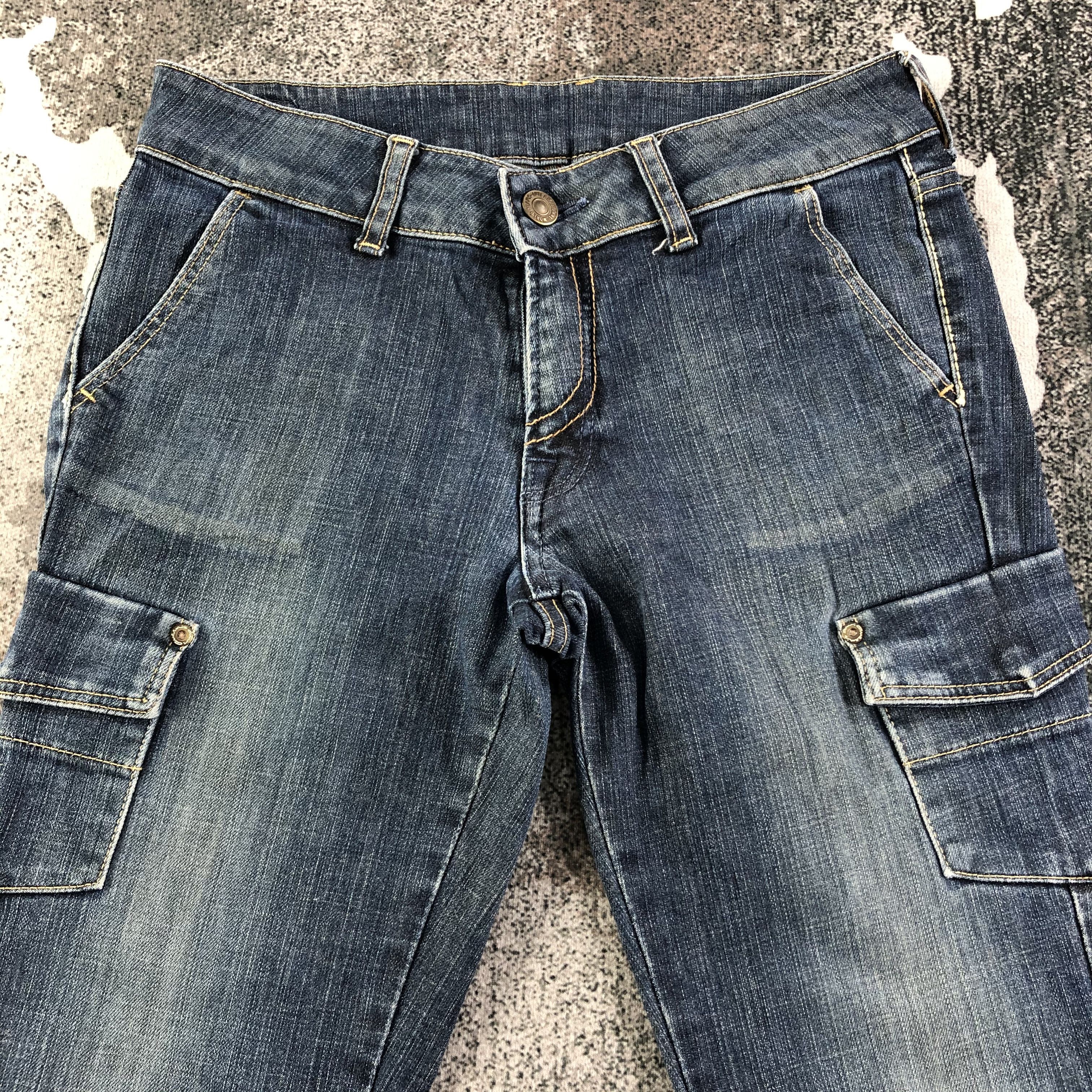 Japanese Brand Japanese Brand Cargo Denim Multipocket Flare Jeans Size US 28 / EU 44 - 3 Thumbnail
