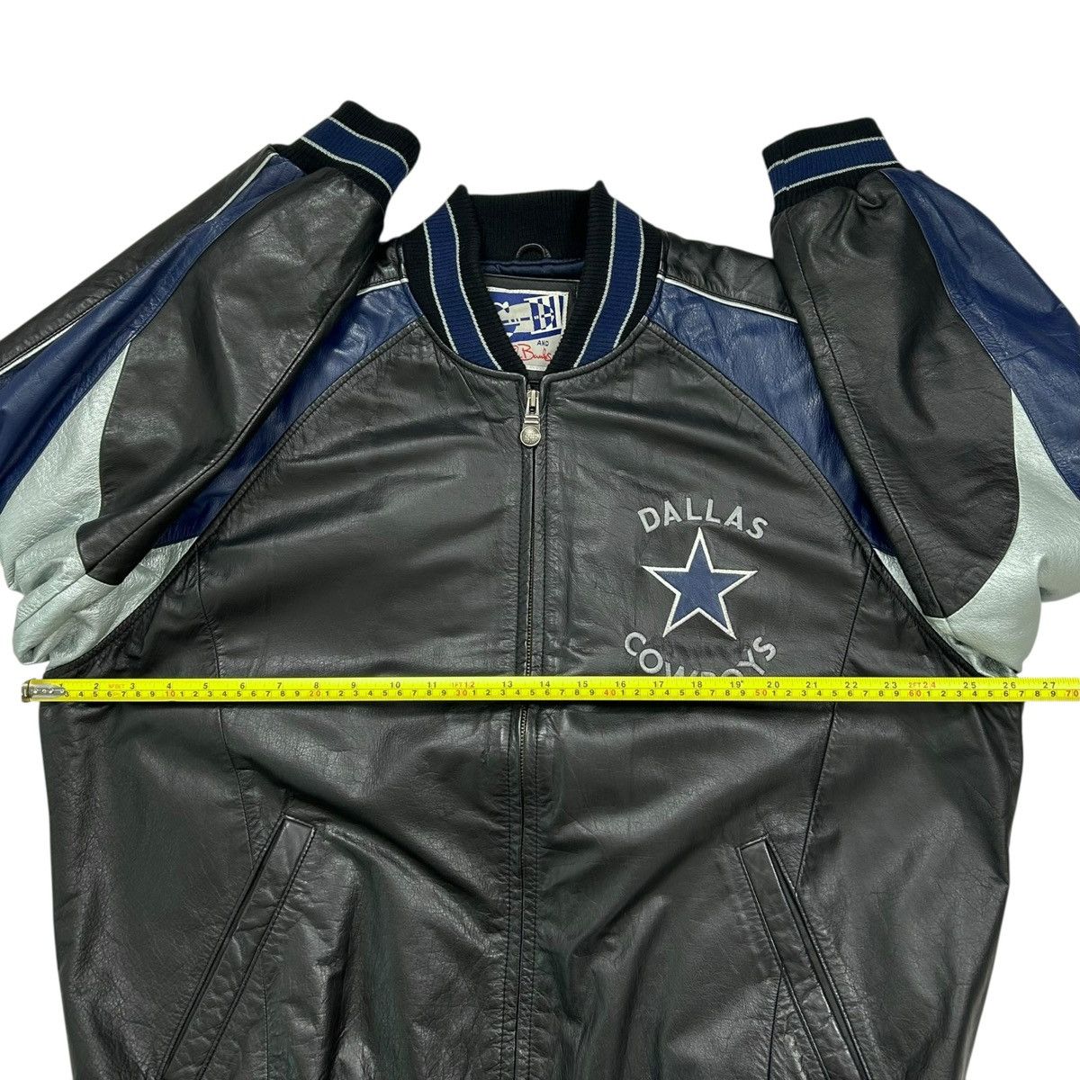 NFL VTG 90s NFL DALLAS COWBOYS CARL BANKS G-III LEATHER JACKET Size US L / EU 52-54 / 3 - 11 Thumbnail