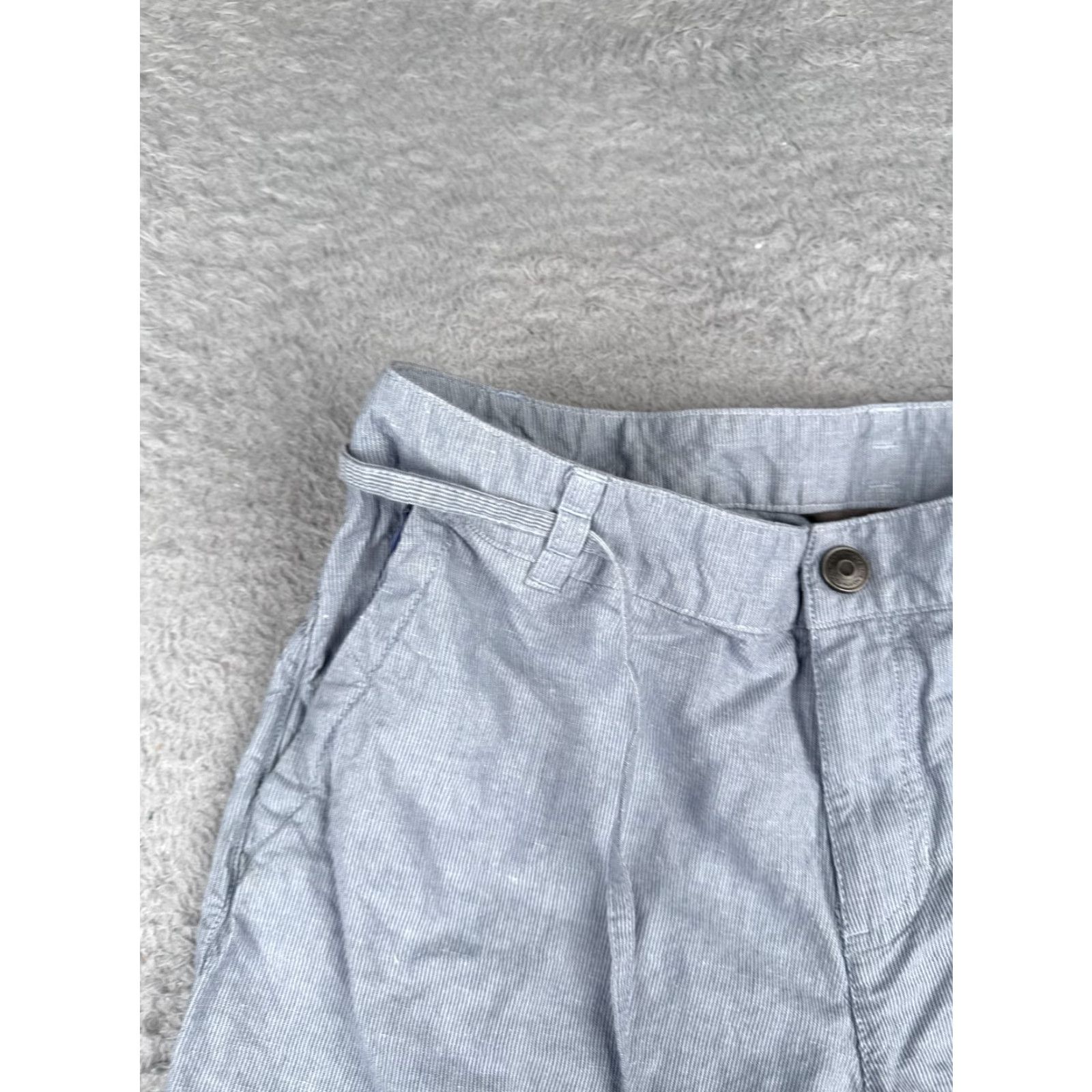 The North Face The North Face Shorts Women 8 Blue White Stripe Drawstring Linen Cotton Blend 6" Casual Activewear Travel Regular Womens Size 30" / US 8 / IT 44 - 4 Thumbnail