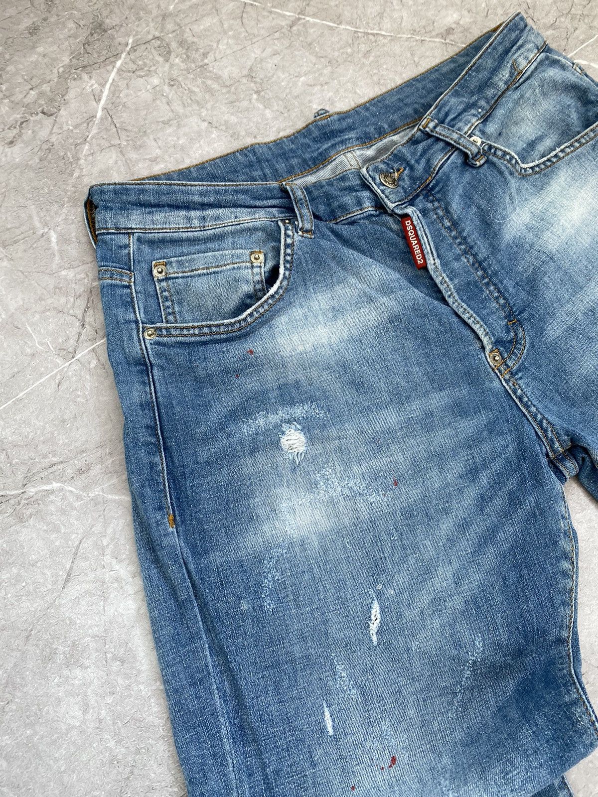 Dsquared2 Dsquared2 Jeans Distressed Slim Jean Paint Splatter Italy Size US 32 / EU 48 - 12 Thumbnail