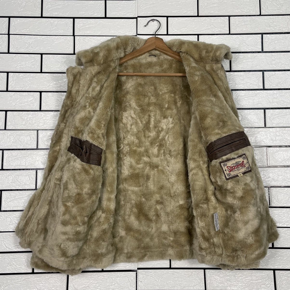 Japanese Brand Stocker Point B3 Shearling Sheepskin Bomber Jacket Size US M / EU 48-50 / 2 - 11 Thumbnail