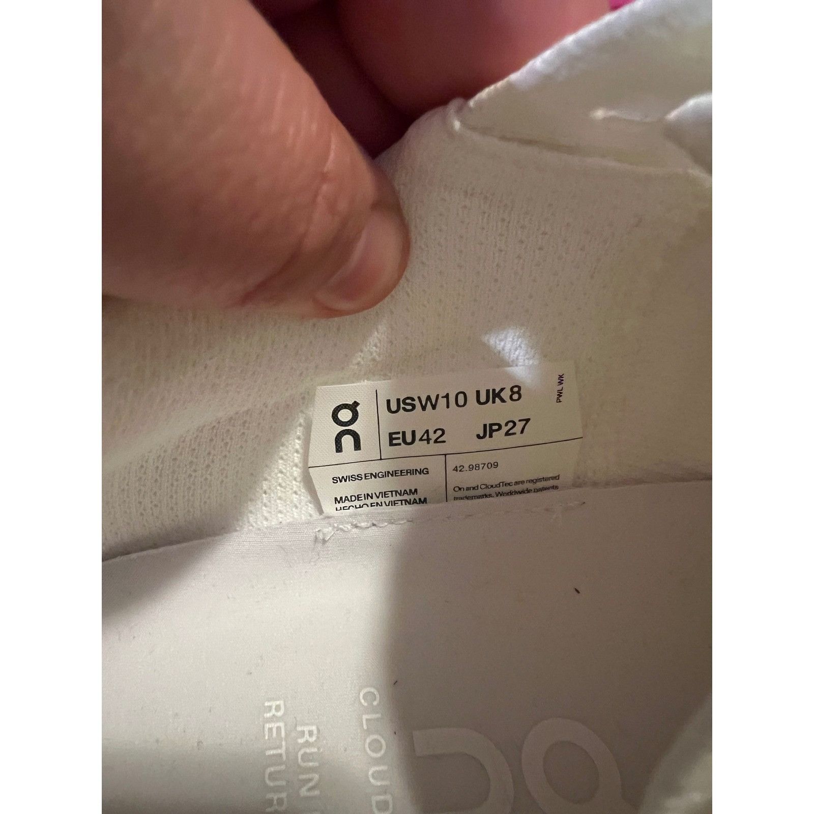 On On Cloud Cloudneo Cyclon Women's Running Shoes All White Siz Size US 11 / IT 41 - 9 Thumbnail