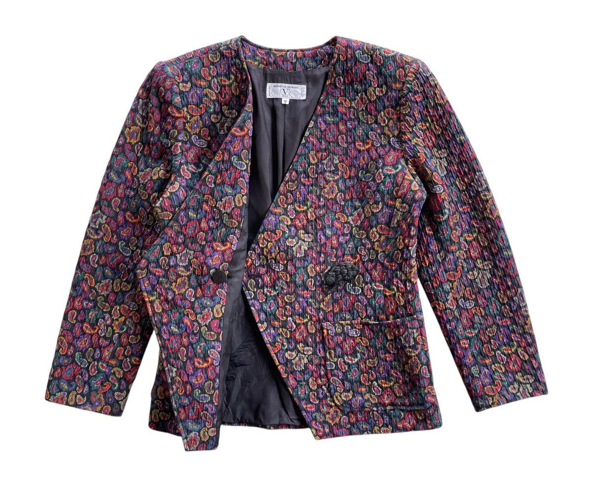 Valentino Valentino Garavani Asymmetrical Paisley Jacket Size M / US 6-8 / IT 42-44 - 5 Thumbnail