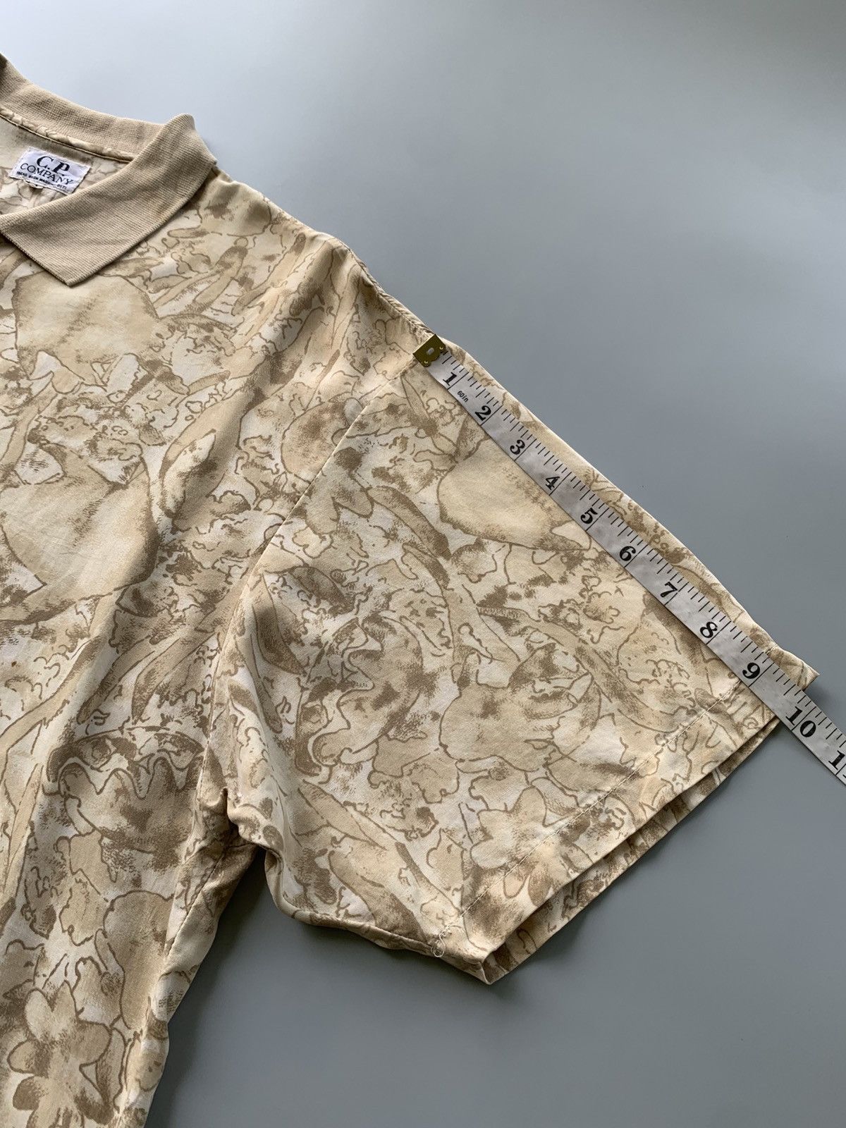 Massimo Osti 90s C.P. COMPANY MASSIMO OSTI ABSTRACT FULLPRINT POLO SHIRT Size US L / EU 52-54 / 3 - 14 Thumbnail