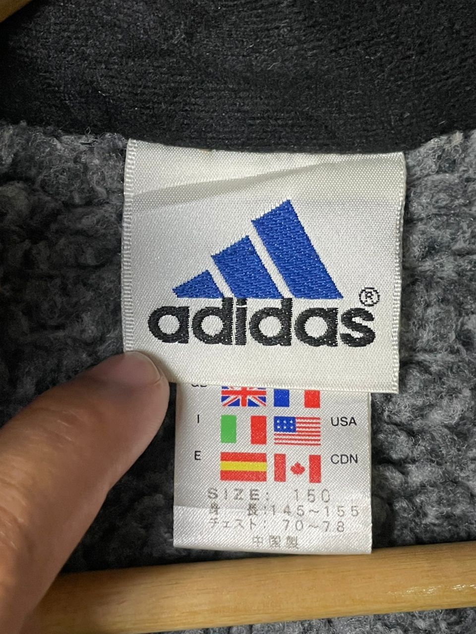 Adidas × Vintage Adidas Long Jacket With Hoodie Zipper/Buttons (2) Size US S / EU 44-46 / 1 - 8 Thumbnail