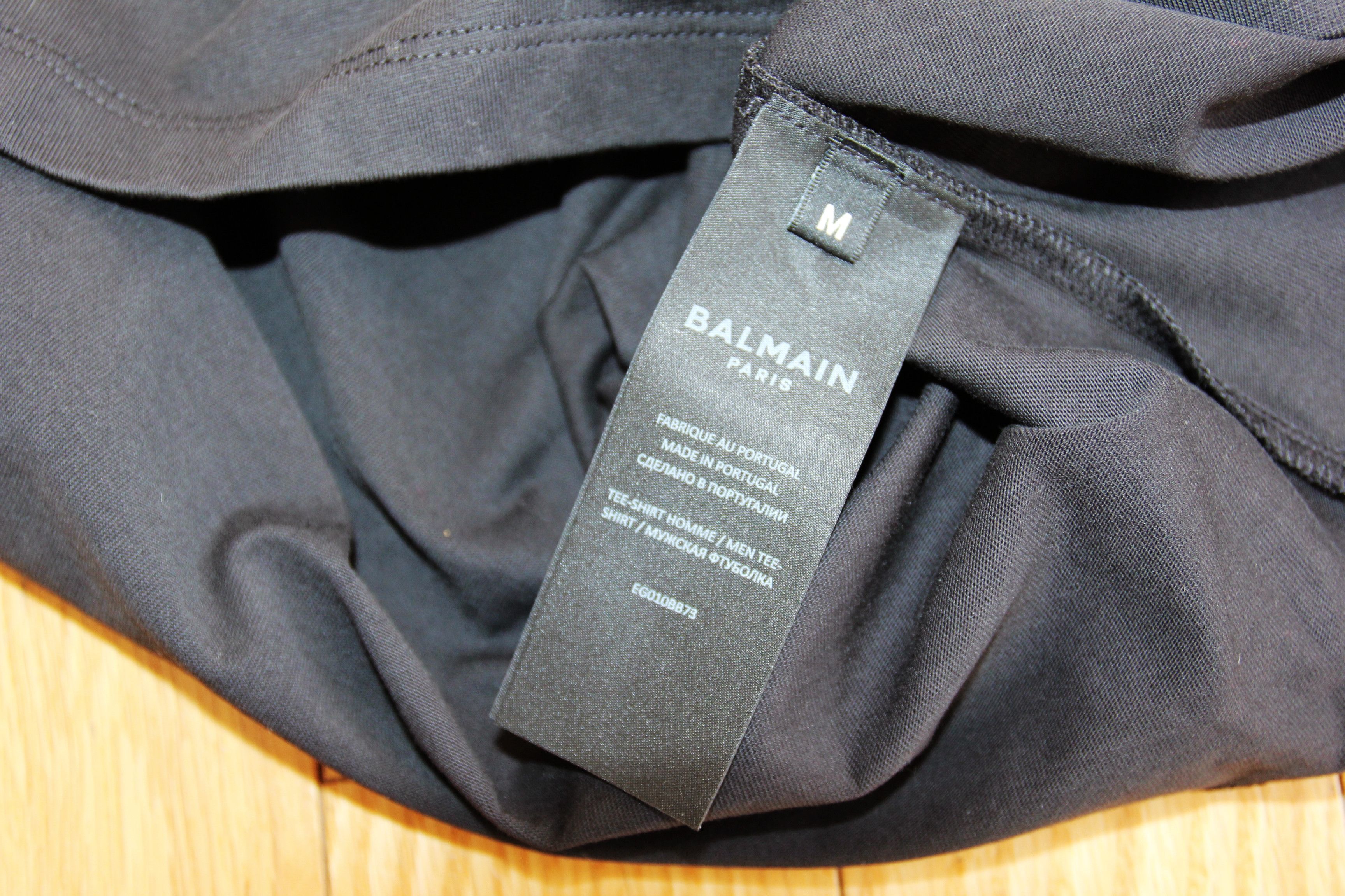 Balmain BNWT AW25 BALMAIN BIG LOGO BLACK TSHIRT M Size US M / EU 48-50 / 2 - 8 Thumbnail