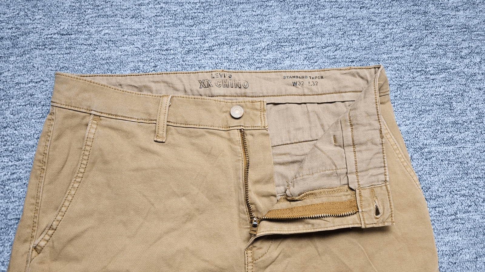 Levi's Levi's XX Chino Standard Taper Pants Khaki W32 L32 Size US 32 / EU 48 - 6 Thumbnail