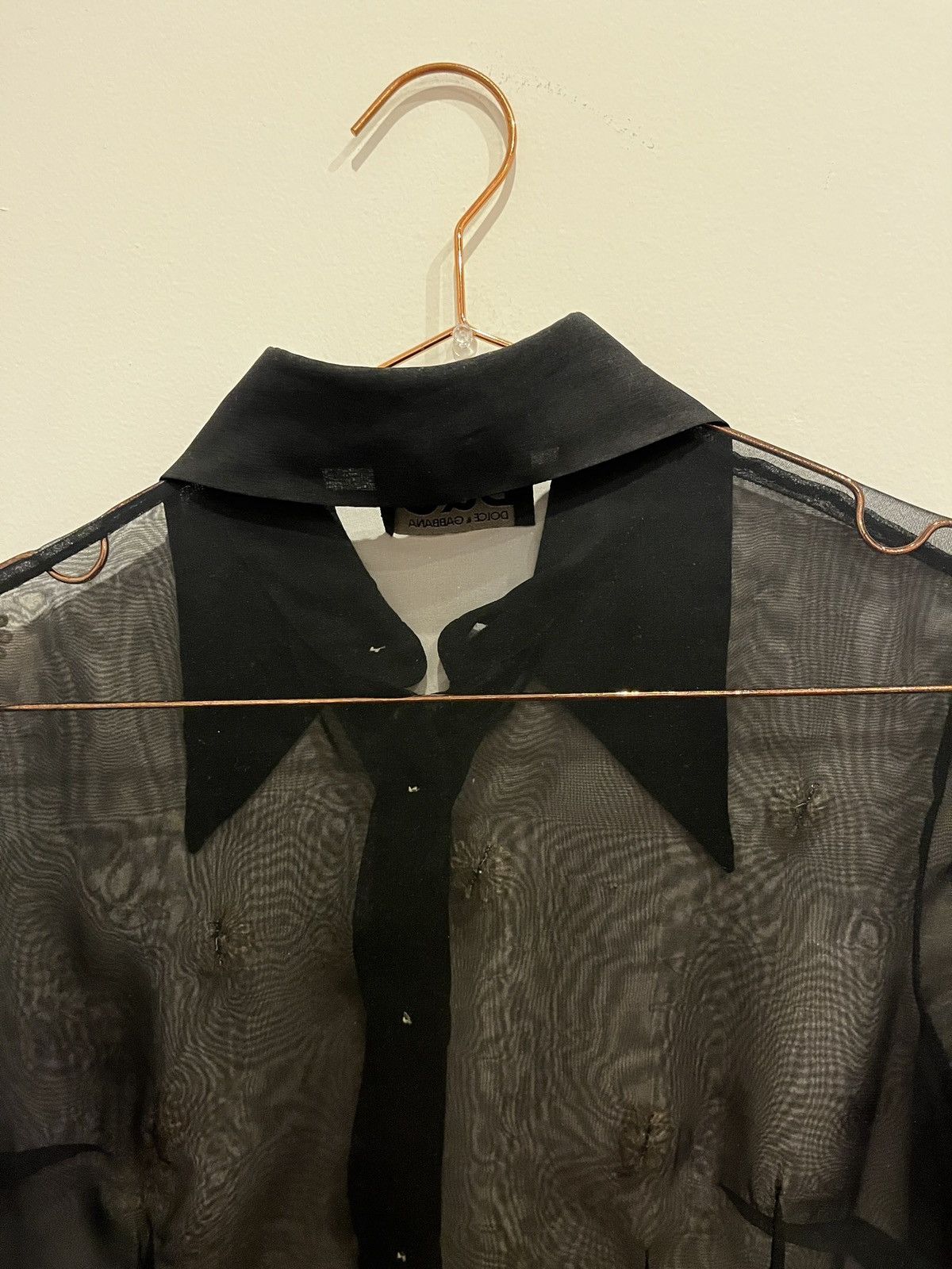Dolce & Gabbana Vintage Dolce & Gabbana Sheer Button Up Shirt (unisex) Size US S / EU 44-46 / 1 - 19 Thumbnail