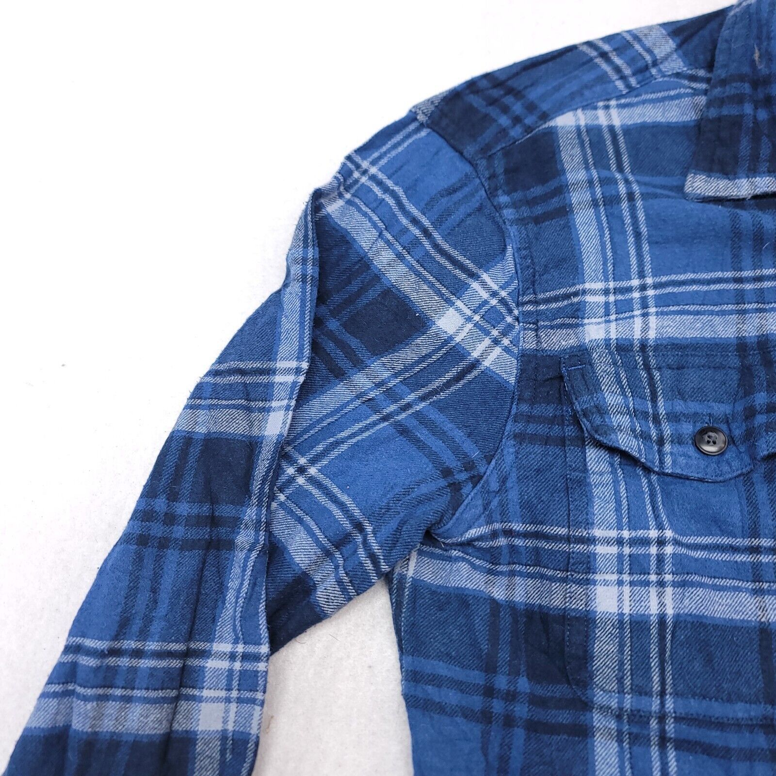 Sonoma Sonoma Madras Flannel Casual Button Up Shirt Men Size S Blue Size US S / EU 44-46 / 1 - 4 Thumbnail
