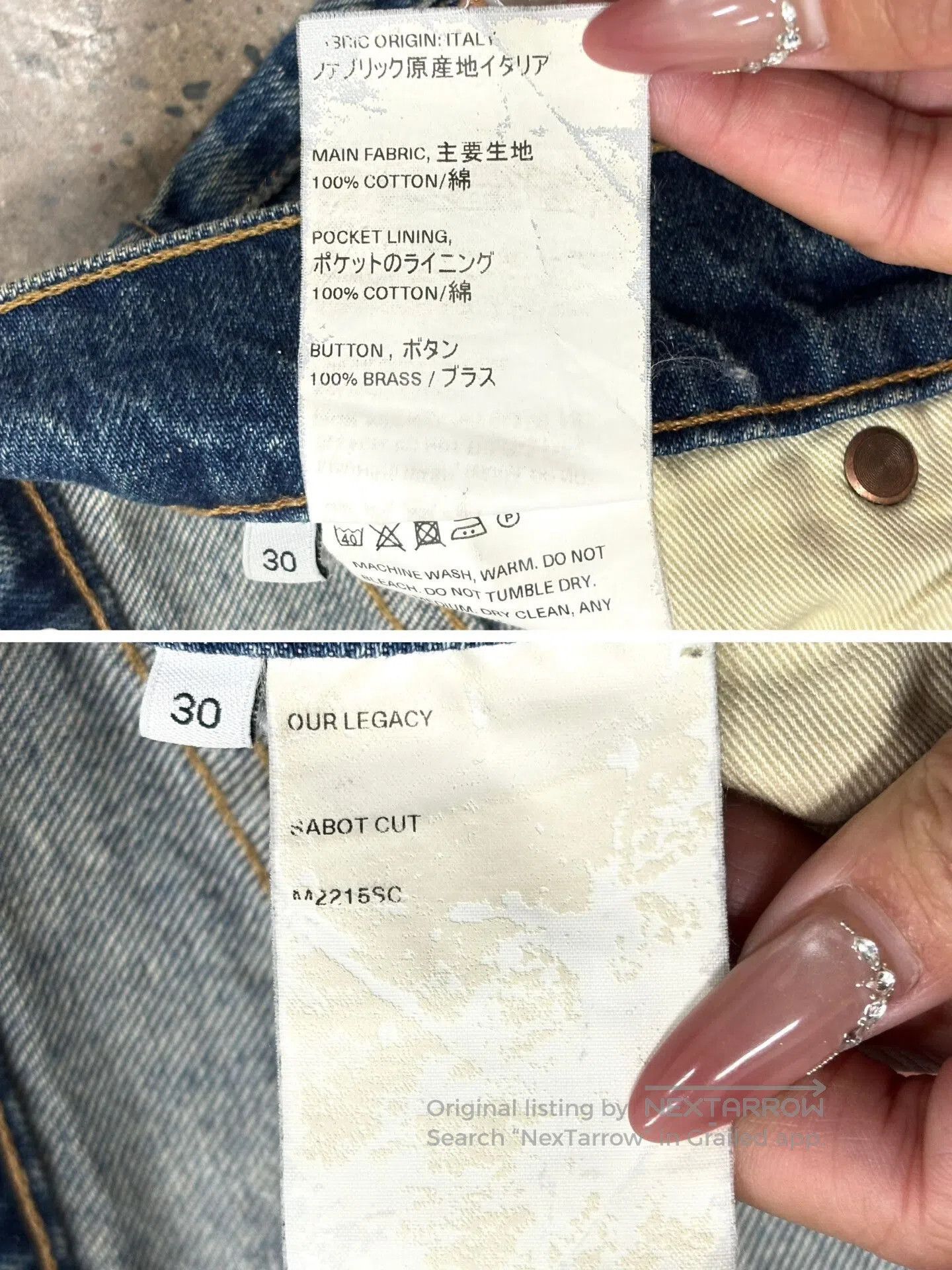 Vintage Legacy Sabot Cut Washed Jeans. Size US 30 / EU 46 - 9 Thumbnail
