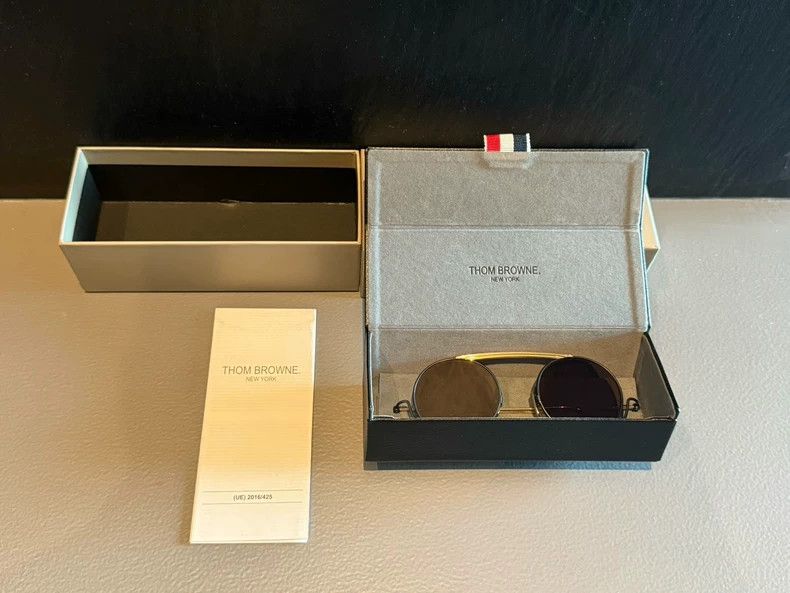 Thom Browne THOM BROWNE Round sunglasses tan lenses 2502-Nextarrow Size ONE SIZE - 2 Thumbnail