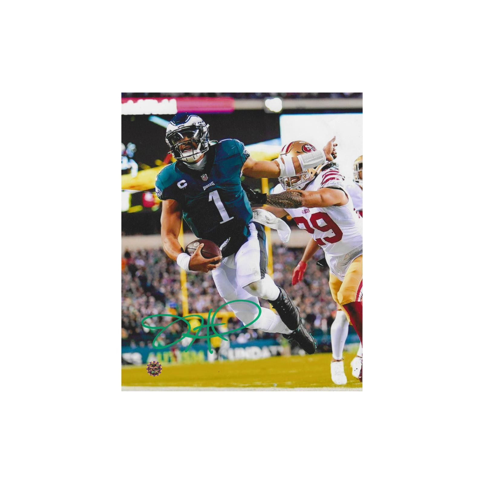 Other JALEN HURTS SIGNED 8X10 PHOTO EAGLES With COA W/Frame Size ONE SIZE - 3 Thumbnail