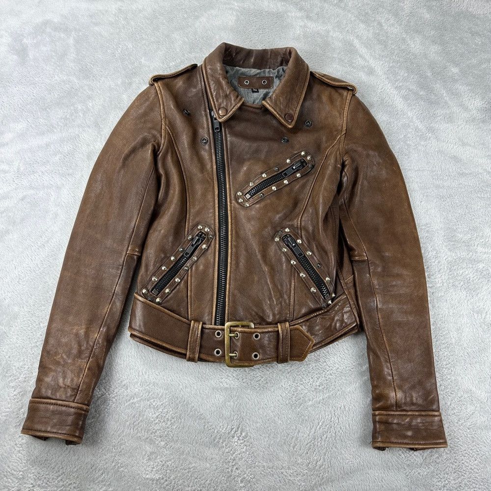 Robins Jeans Robin’s Jean Brown Genuine Leather Jacket Women’s Size XS Size XS / US 0-2 / IT 36-38 - 8 Thumbnail