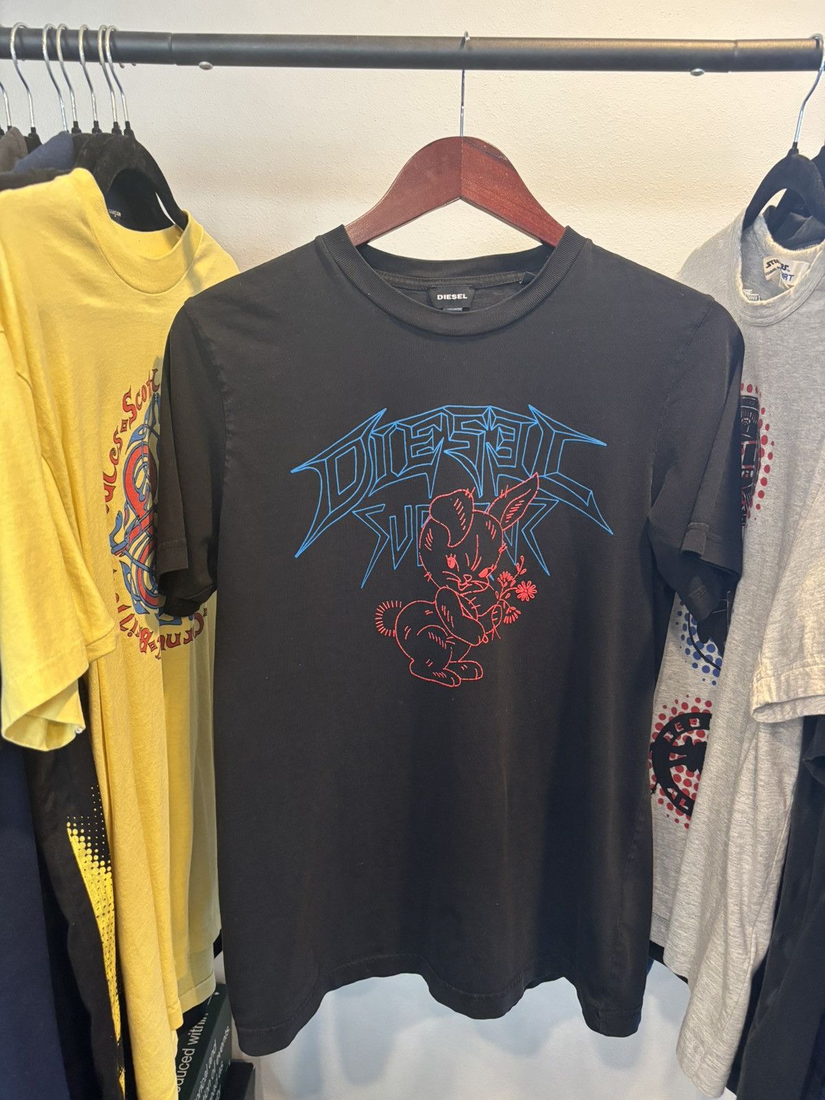 Diesel DIESEL Y2K Graphic Tee Shirt 🐰🖍️ Size US S / EU 44-46 / 1 - 3 Thumbnail