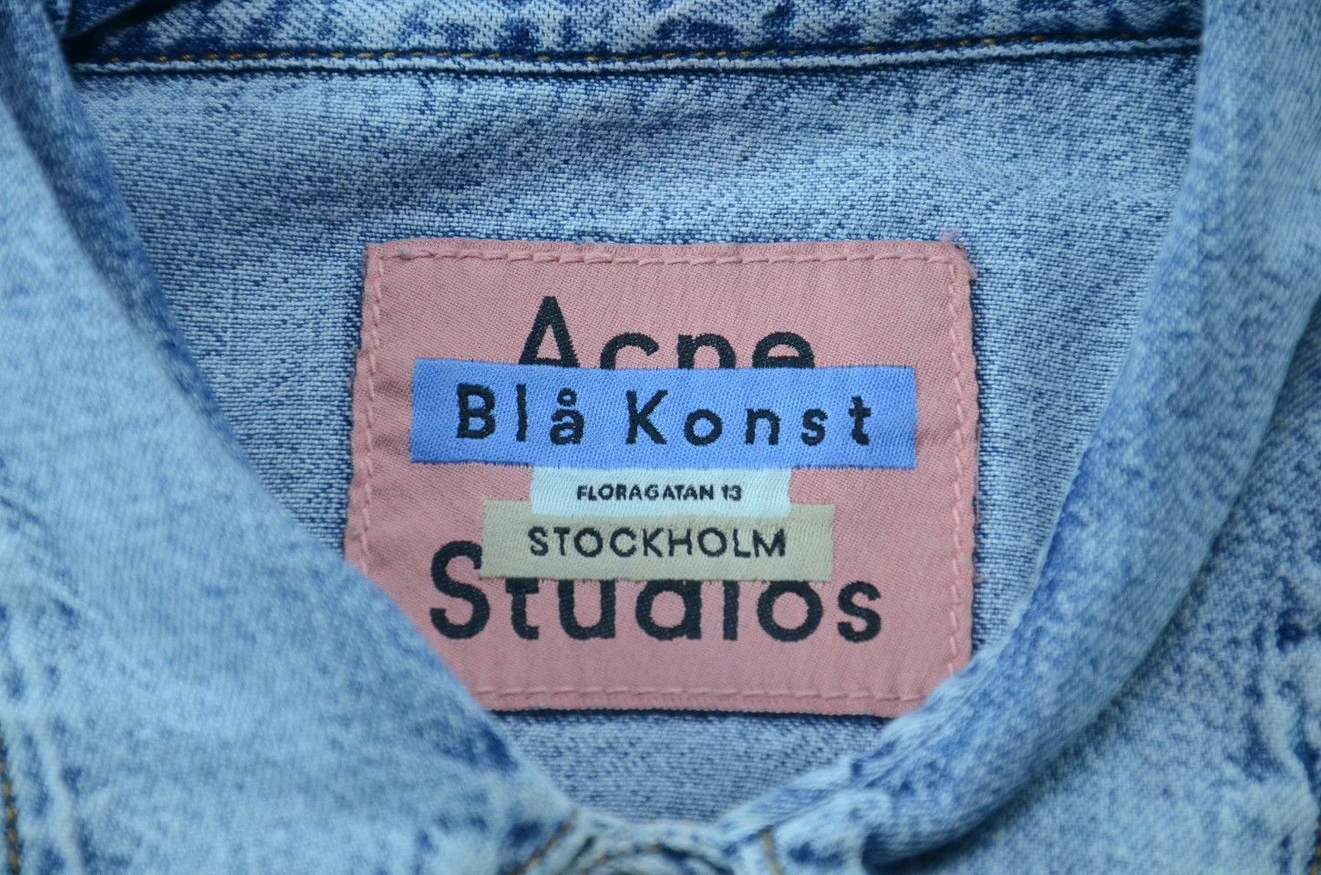 Acne Studios Acne Studios Blue Washed Distressed Denim Shirt Jacket Size US M / EU 48-50 / 2 - 8 Thumbnail