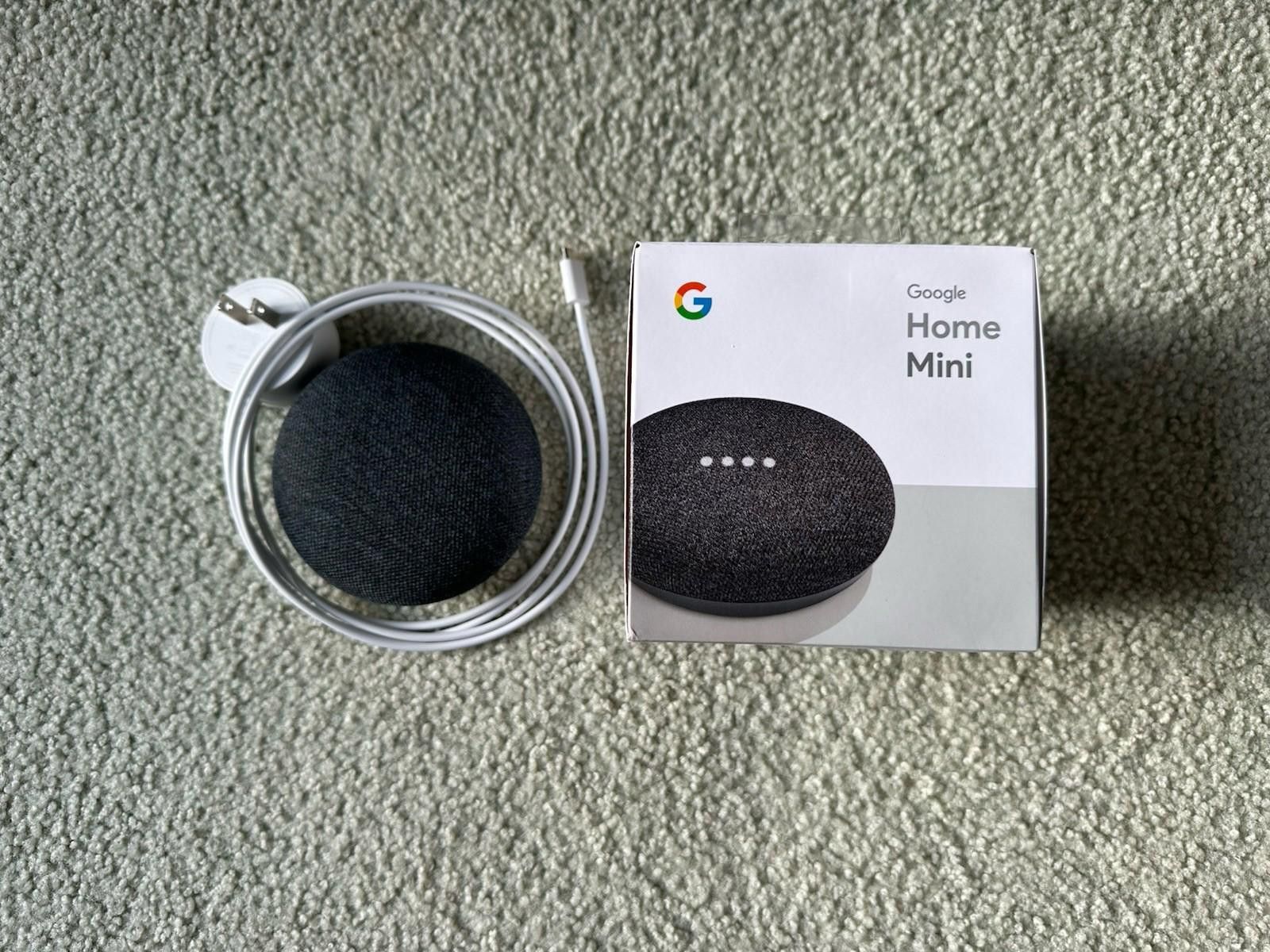 Other Google Home Mini Smart Speaker Assistant Charcoal - Open Box Size ONE SIZE - 1 Preview