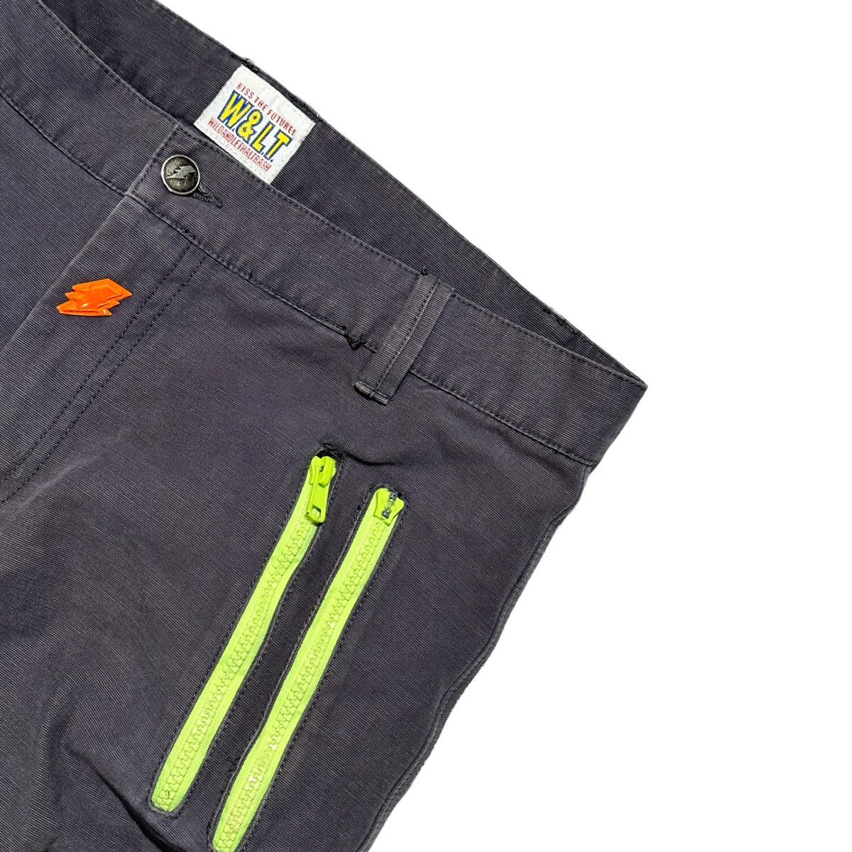 W&LT × Walter Van Beirendonck Archive neon zippered bolt cargo pant Size US 32 / EU 48 - 2 Thumbnail