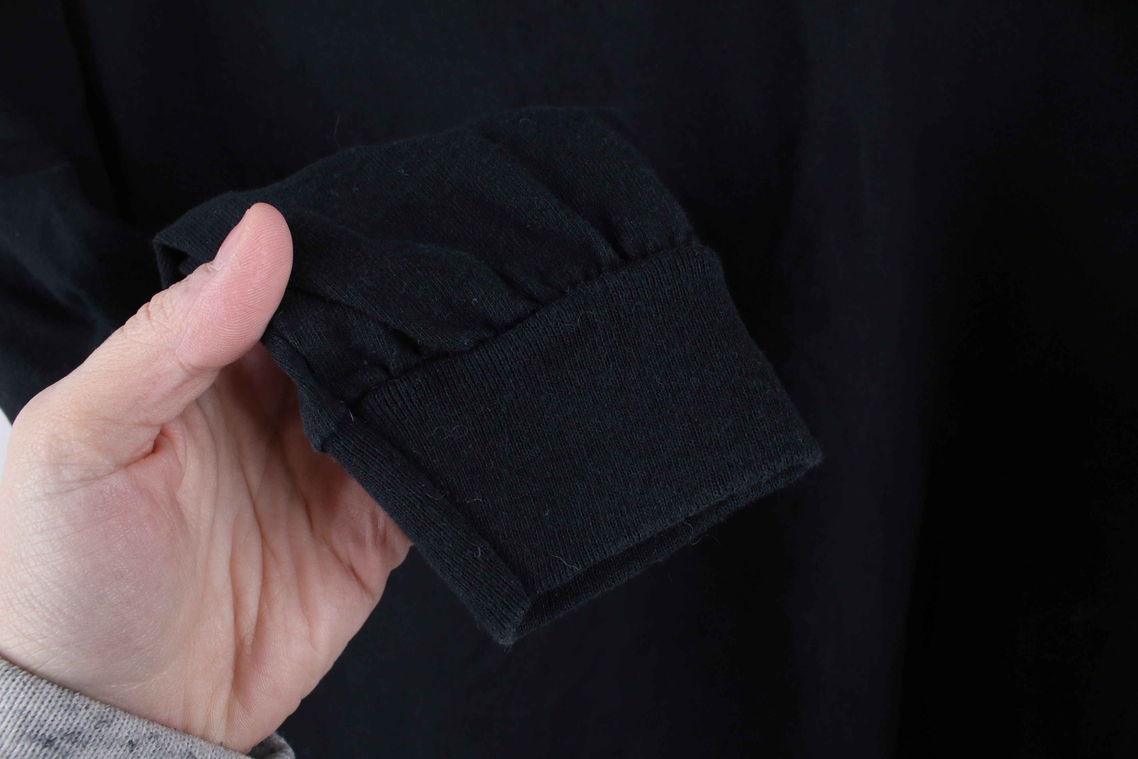 Vintage Vintage 90s Streetwear Long Sleeve T-Shirt Black Cotton Size US M / EU 48-50 / 2 - 4 Thumbnail