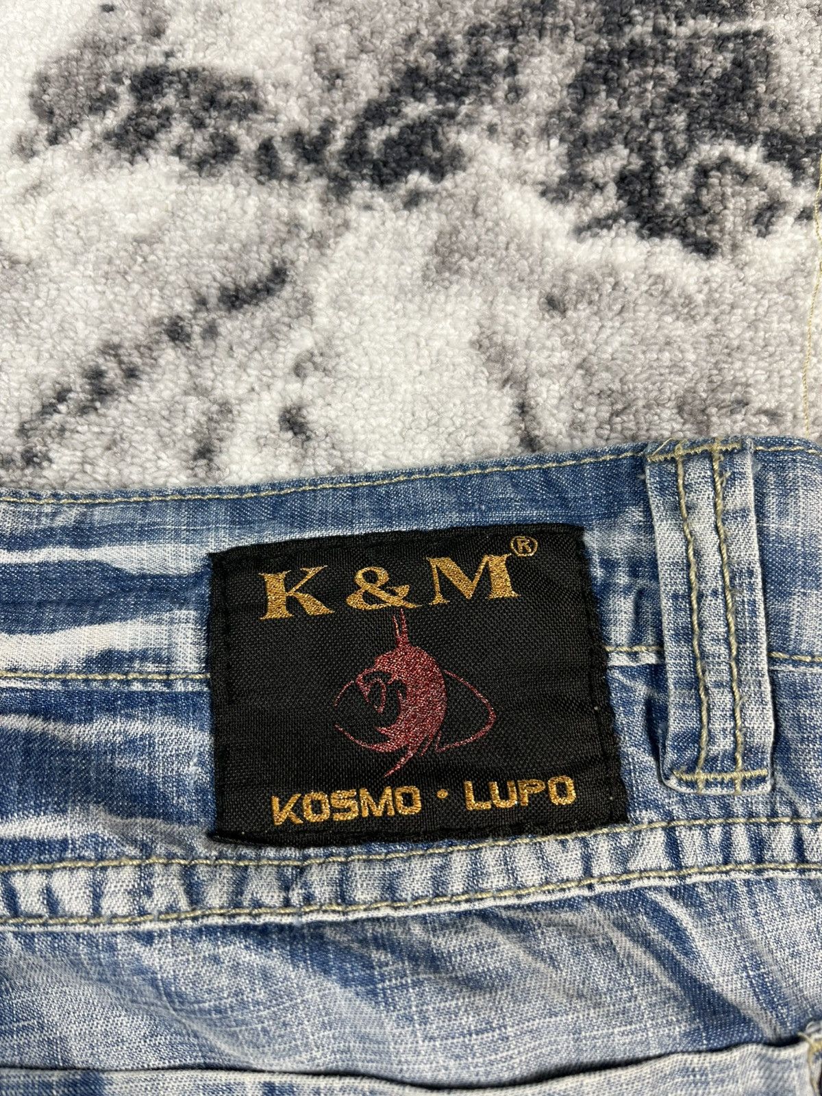 Other Kosmo Lupo Jeans Graphic Print Distressed Y2K W36 Size US 36 / EU 52 - 14 Thumbnail