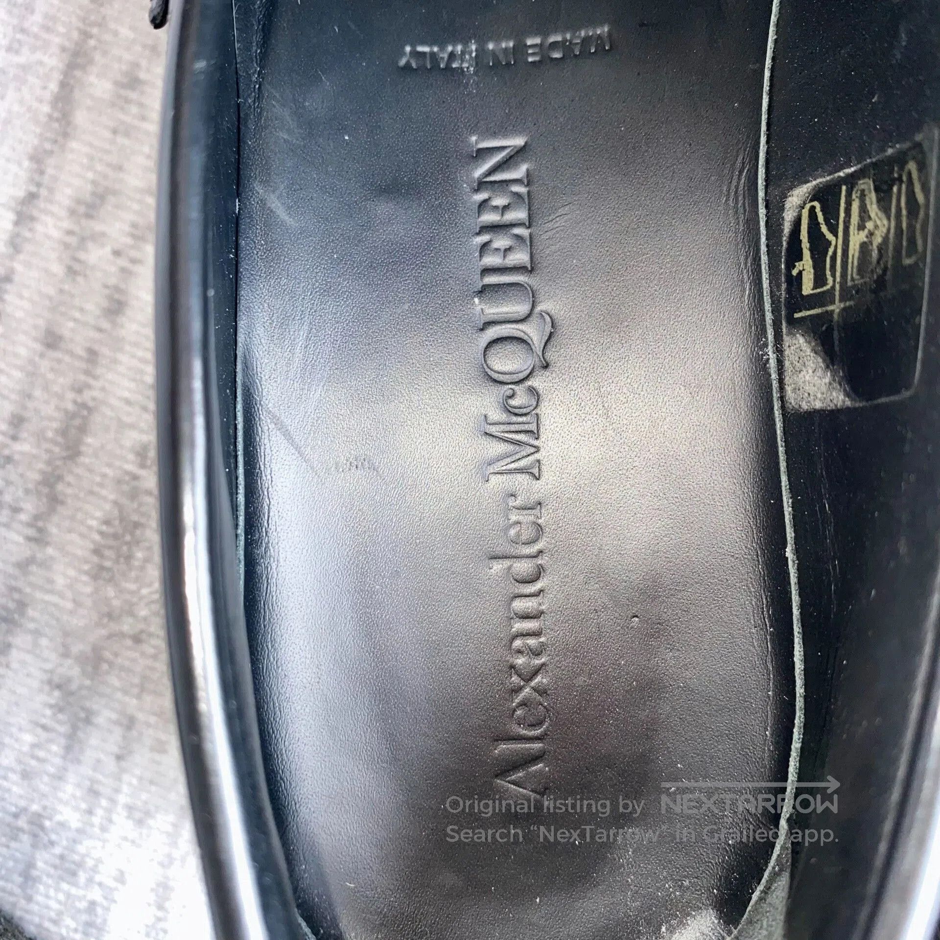 Alexander McQueen black round toe mary jane loafers. Size US 6 / IT 36 - 9 Thumbnail