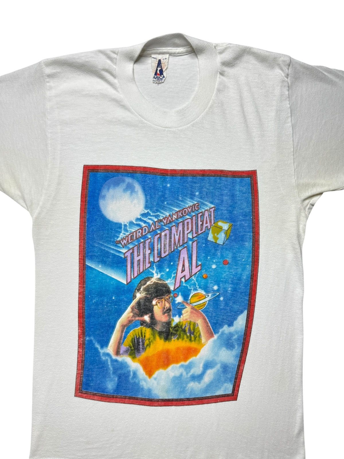 Band Tees Vintage 80's Weird Al Yankovic The Compleat AL Tee Shirt Size US S / EU 44-46 / 1 - 2 Thumbnail