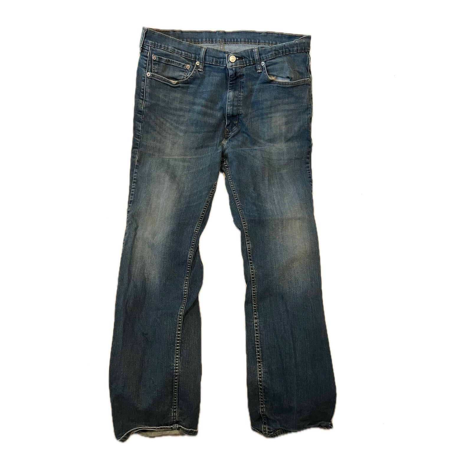 Levi's Levi's 505 Regular Straight Leg Blue Jeans Mens 38x34 Size US 38 / EU 54 - 1 Thumbnail