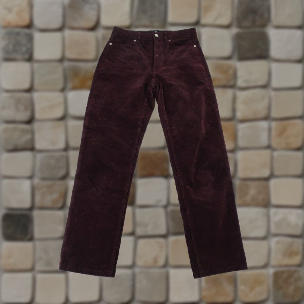 Banana Republic VINTAGE Banana Republic Pants Womens 26 Corduroy Slim Fit Button Fly Red Chino Skinny 90s Womens Size 26" / US 2 / IT 38 - 1 Thumbnail