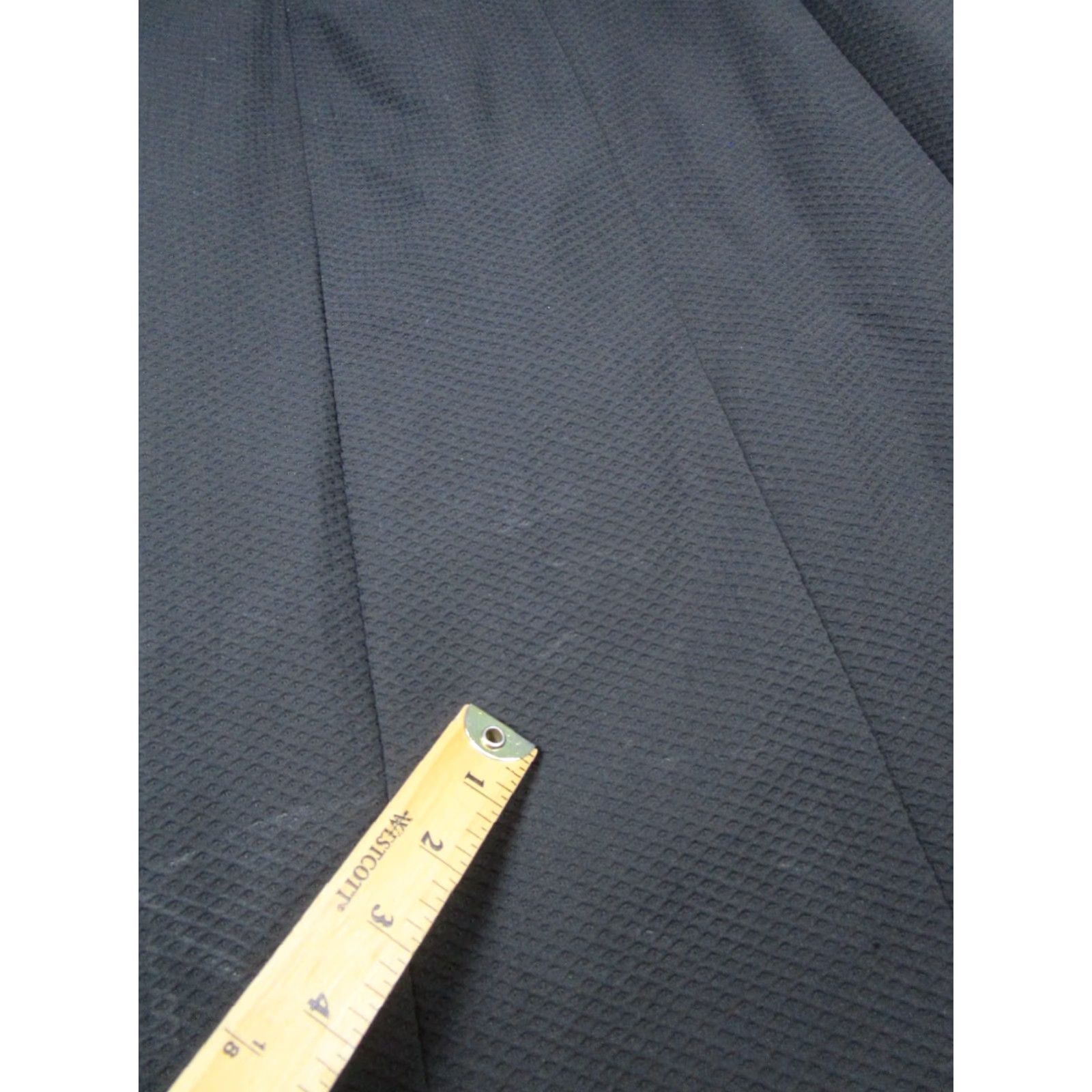Vintage Nina Mclemore Dress Womens 6 Cotton Black Knee Length Short Sleeve Scoop Neck Zip Pencil Dress Sheath Mens Womens Size M / US 6-8 / IT 42-44 - 6 Thumbnail
