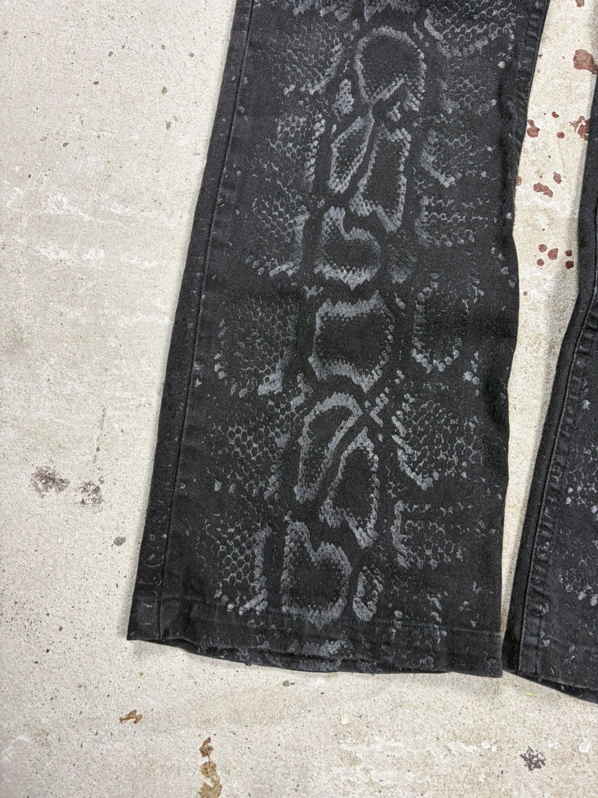 Roberto Cavalli AW1999 Roberto Cavalli Snakeskin Python Effect Obscure Pants Size 29" - 3 Thumbnail