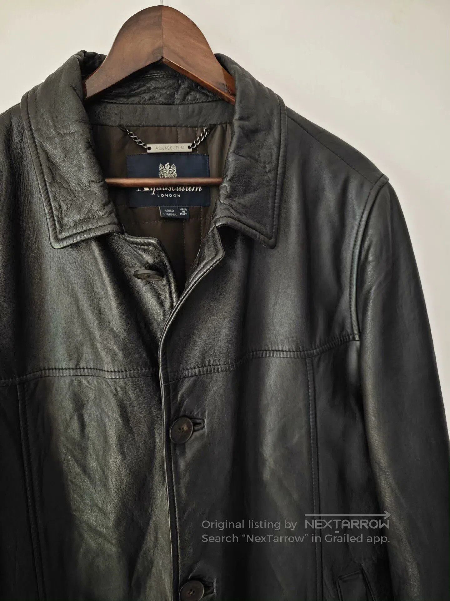 Aquascutum Black Aquascutum Sheepskin Leather Jacket. Size US M / EU 48-50 / 2 - 3 Thumbnail