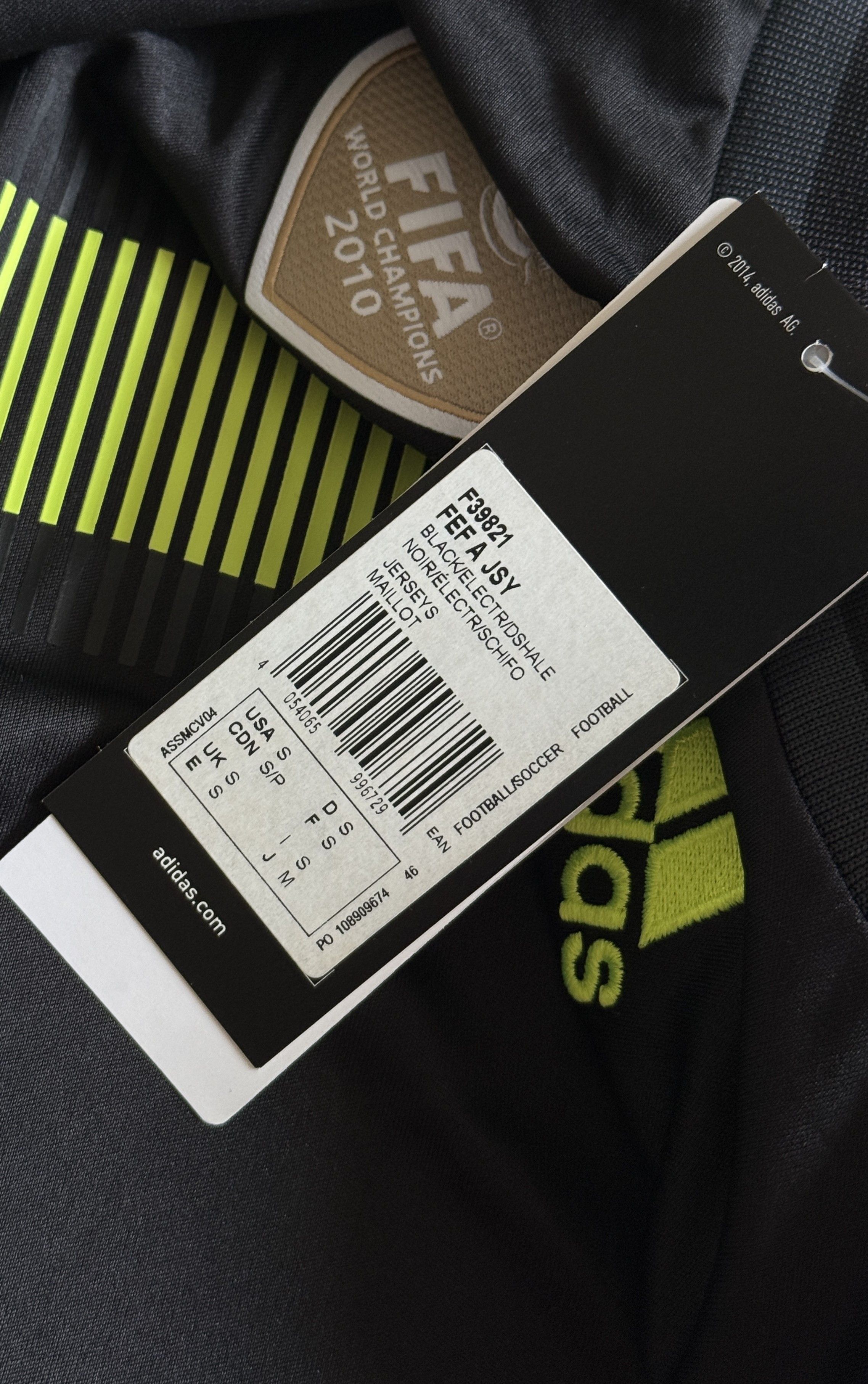 Adidas SPAIN 2014 2015 AWAY FOOTBAL SHIRT SOCCER JERSEY ADIDAS S Size US S / EU 44-46 / 1 - 4 Thumbnail
