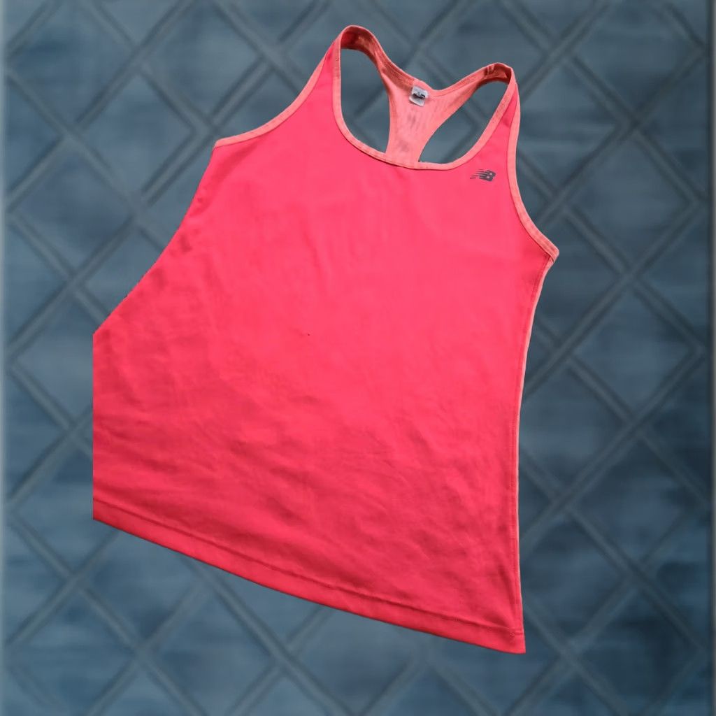 New Balance New Balance Tank Top Womens M Pink Coral Racerback Athletic Running Shirt Size M / US 6-8 / IT 42-44 - 1 Thumbnail