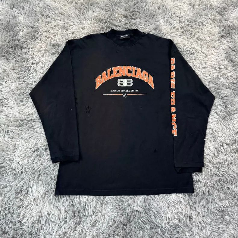 Balenciaga Balenciaga Scissors destroy long sleeves Size US S / EU 44-46 / 1 - 1 Thumbnail