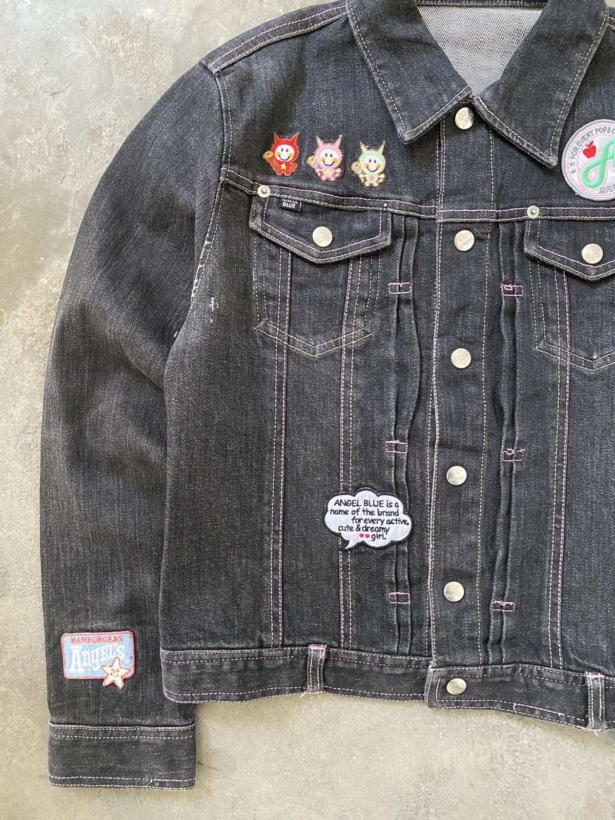 Angel Blue 2000s Angel Blue - Iconic Cute Girls Mascots Denim Jacket Size L / US 10 / IT 46 - 3 Thumbnail