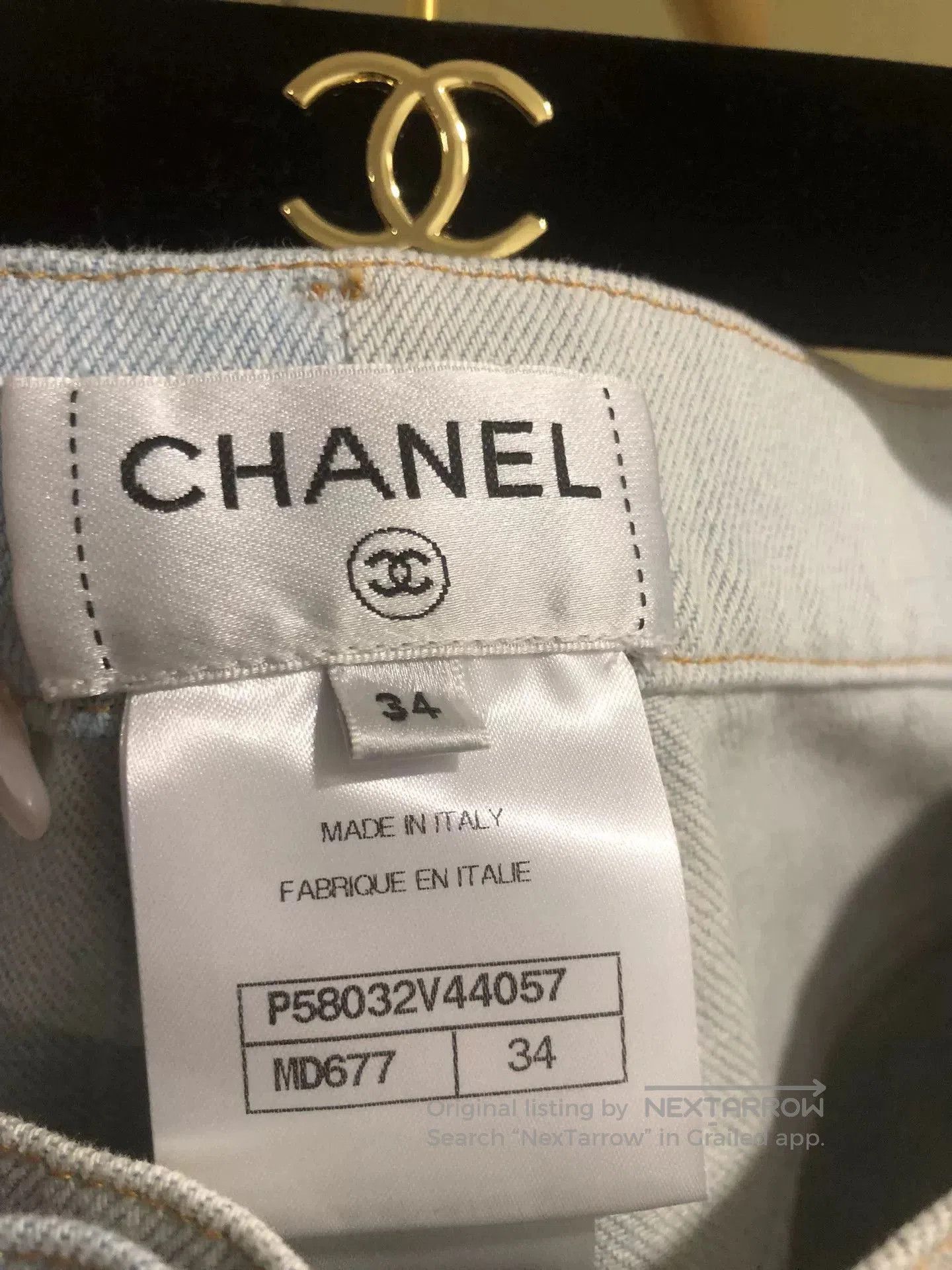 Chanel Chanel Light Blue Denim Jeans for Women. Size 33" - 4 Thumbnail