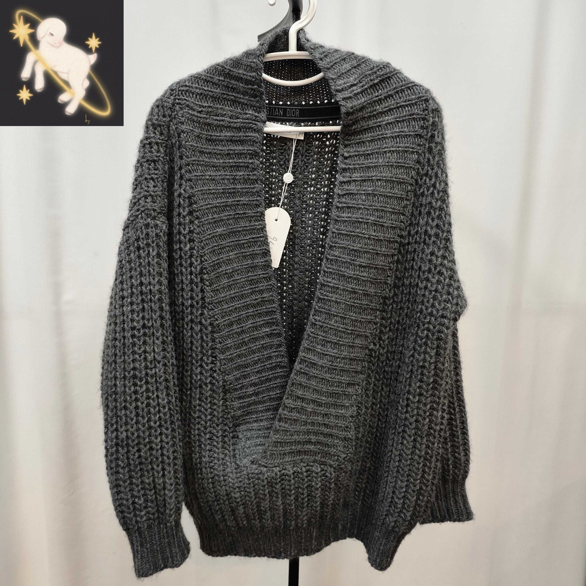 Dior Dior Knit Wool Gray Sweater 34 Women Size XS / US 0-2 / IT 36-38 - 1 Thumbnail