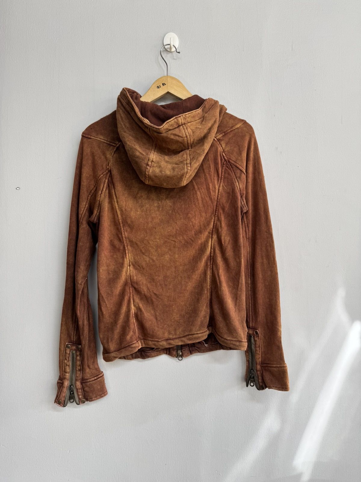 Japanese Brand VINTAGE Y2K BROWN ZIP-UP HOODED SWEAT JACKET JAPANESE STYLE Size US S / EU 44-46 / 1 - 8 Thumbnail