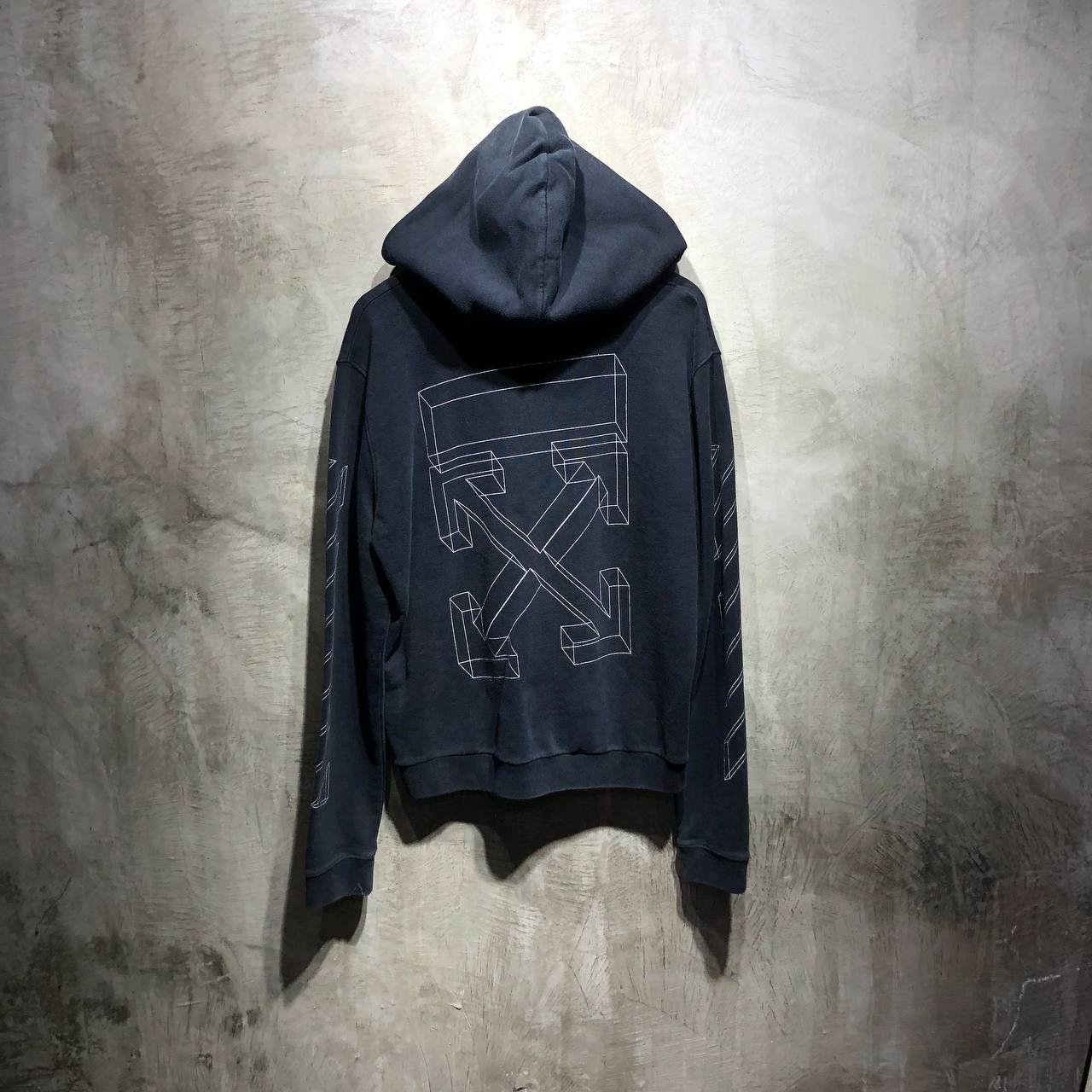 Off-White Off-White 3D stencil arrows zip-up hoodie Size US L / EU 52-54 / 3 - 1 Thumbnail