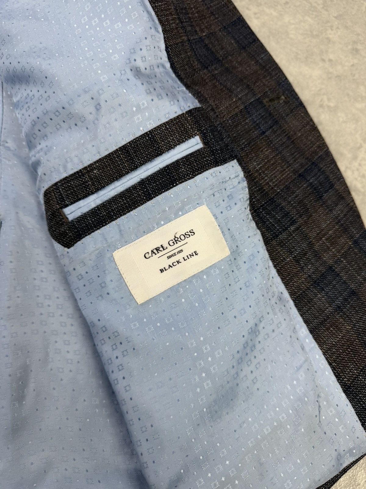 Other Carl Gross Black Line Blazer Loro Piana Wool Silk Linen 46R Size 46R - 10 Thumbnail