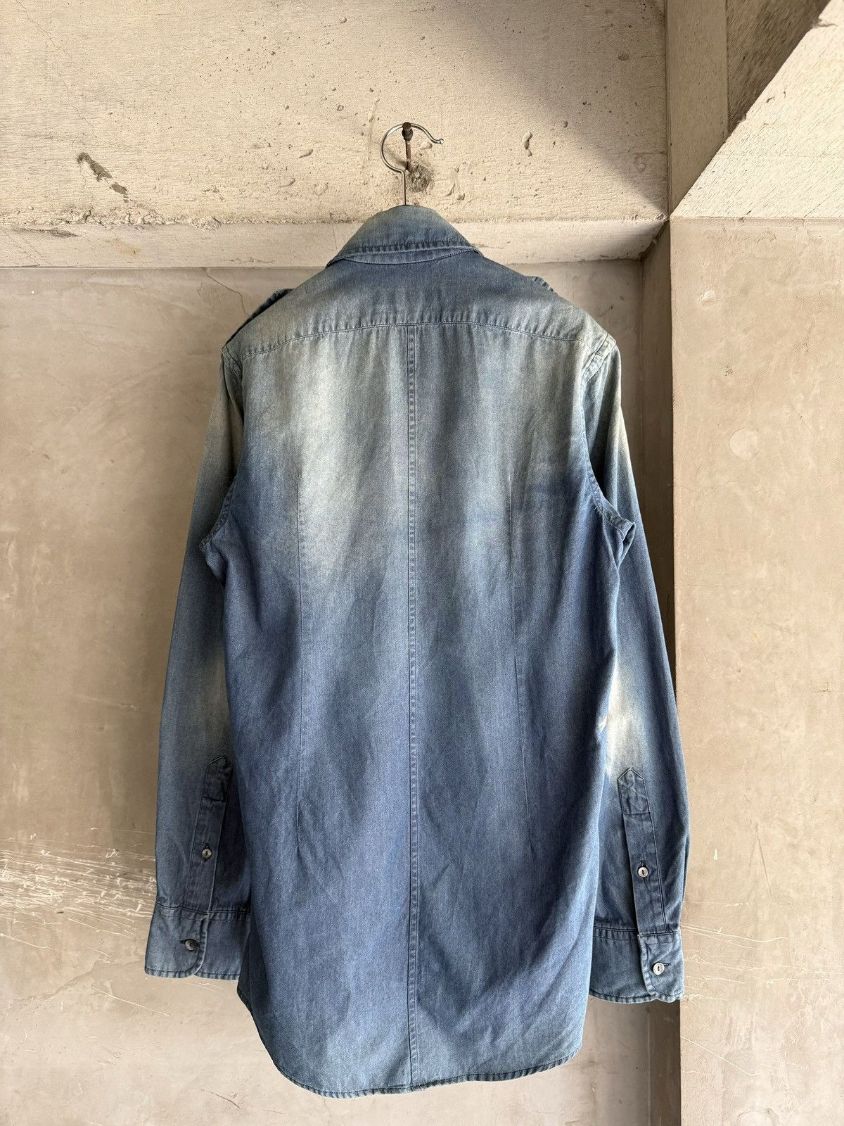 Dolce & Gabbana DOLCE&GABBANA 2005SS Eagle Embroidered Denim Shirt Jacket Size US S / EU 44-46 / 1 - 6 Thumbnail