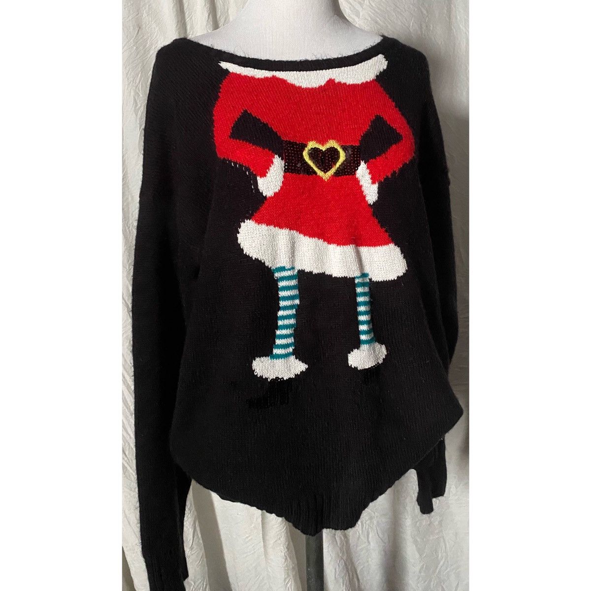 Vintage Linda Matthews, NY, Retro, Embellished, Holiday Knit Sweater Size M / US 6-8 / IT 42-44 - 6 Thumbnail