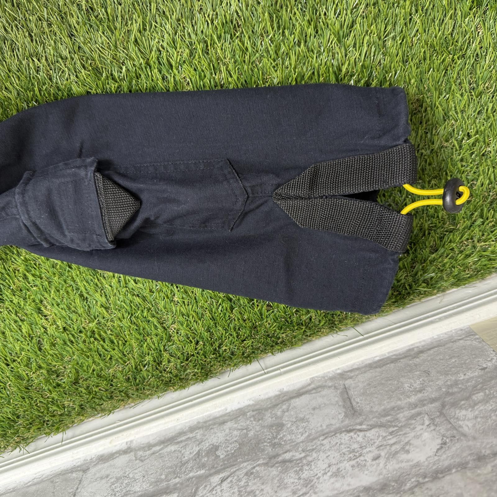 Genetic Manipulation Shinichiro Kuriya Black Cargo Jogger Pants w/ Yellow Drawstrings & Zippers Size US 28 / EU 44 - 5 Thumbnail
