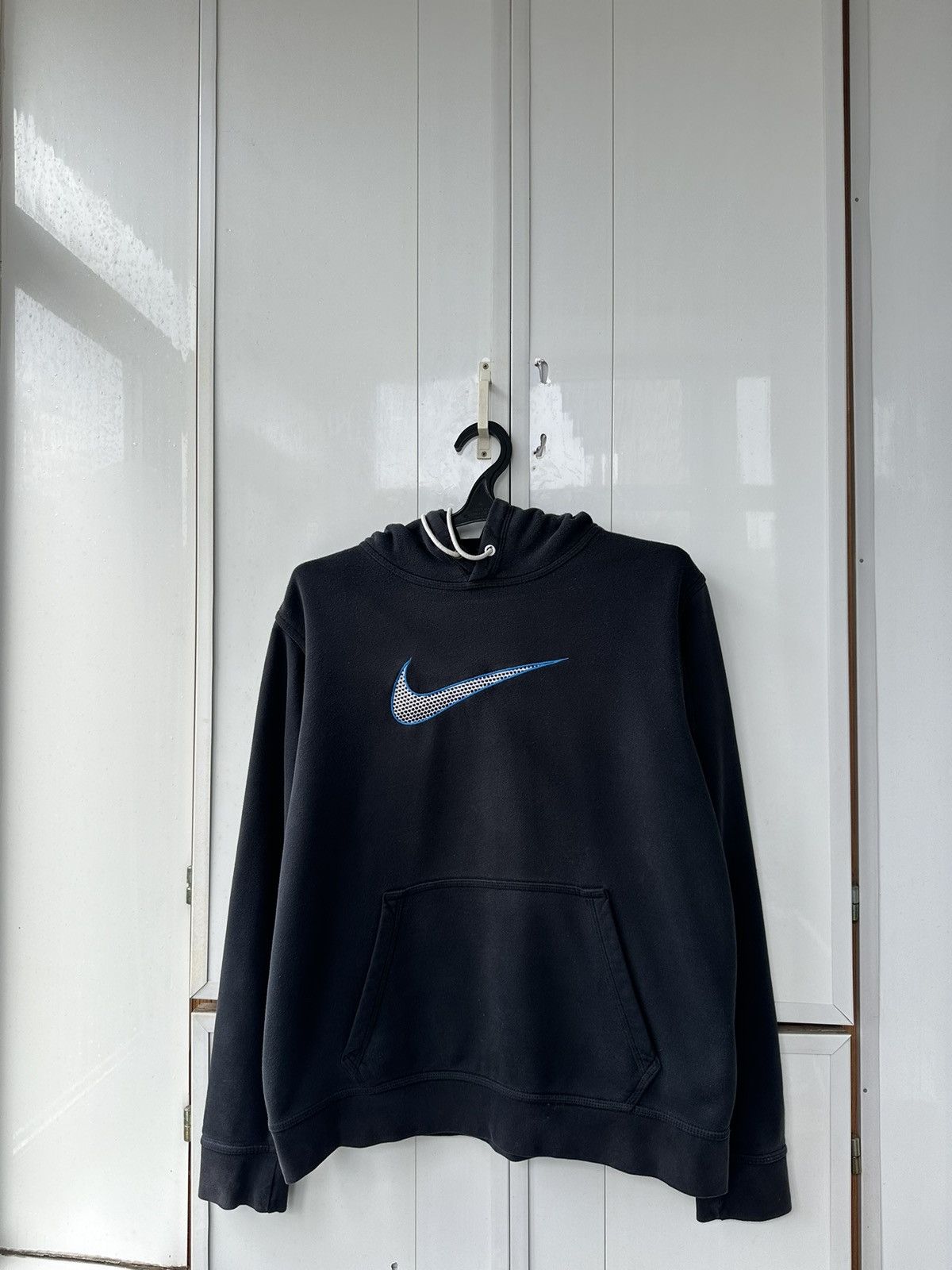Nike Vintage Nike Hoodie Big Swoosh Logo Size US L / EU 52-54 / 3 - 3 Thumbnail