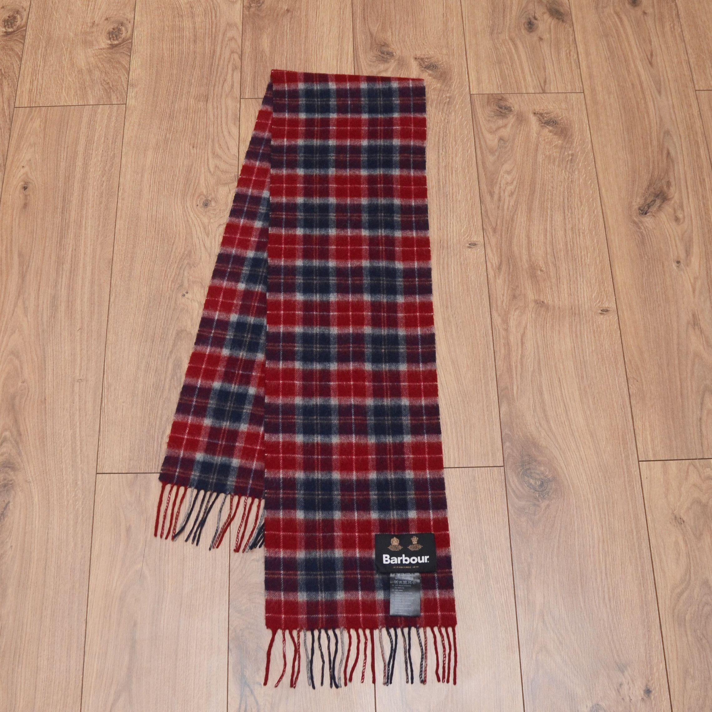 Barbour Barbour Winter Tartan Nova Check 100% Lambswool Scarf Unisex Size ONE SIZE - 2 Thumbnail