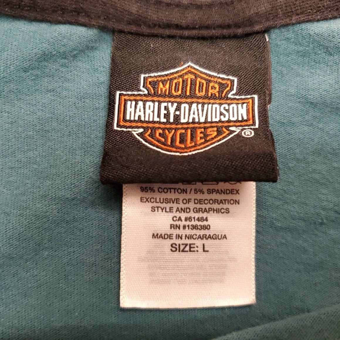 Harley Davidson VINTAGE Harley-Davidson Shirt Men L Green MT Rainier Seattle Washington Motorcycles Bike Size US L / EU 52-54 / 3 - 3 Thumbnail